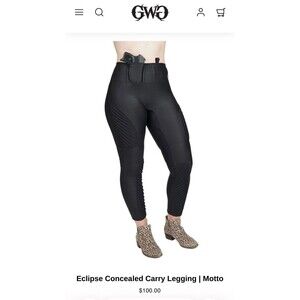Girls With Guns Concealed Carry Leggings Womans Size M Eclipse Moto‎ Tactical